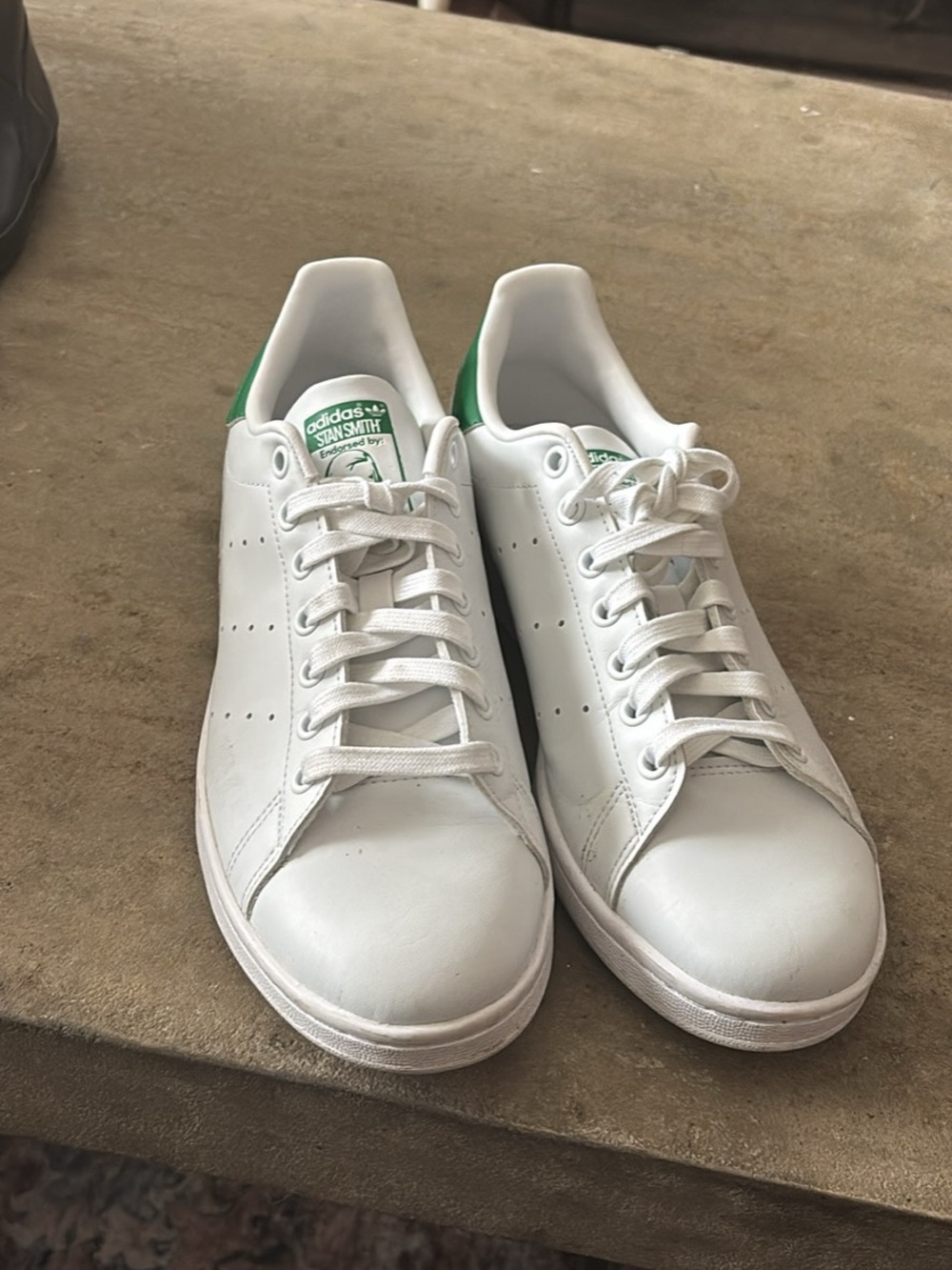 Adidas Originals Stan Smith OG Shoes (M20324) White-Green / Men’s 8.5